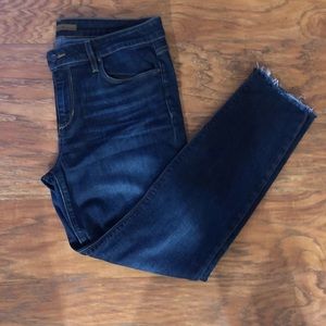 Joe’s Jeans skinny ankle with frayed ends